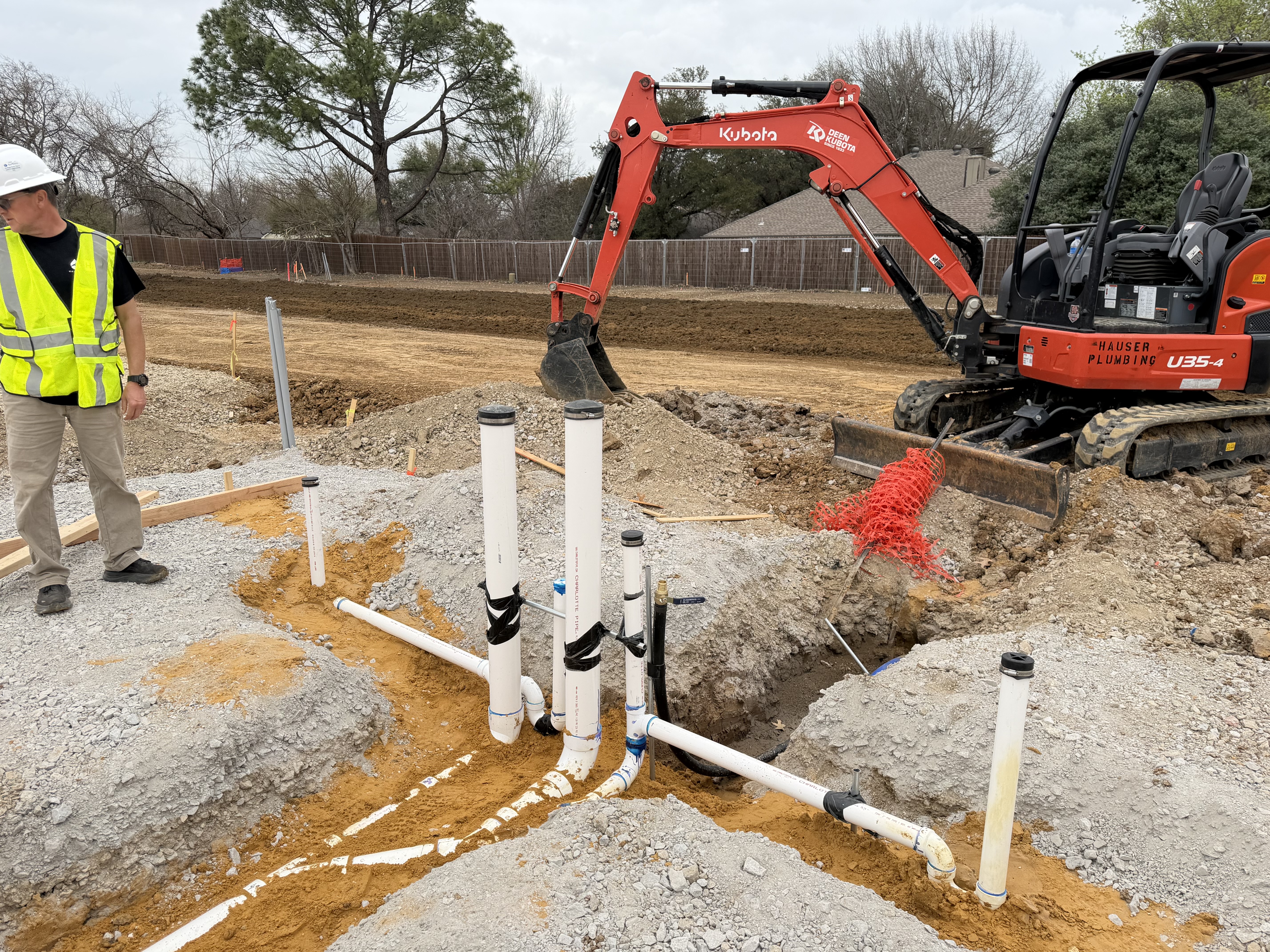 Hauser Plumbing Action Shot